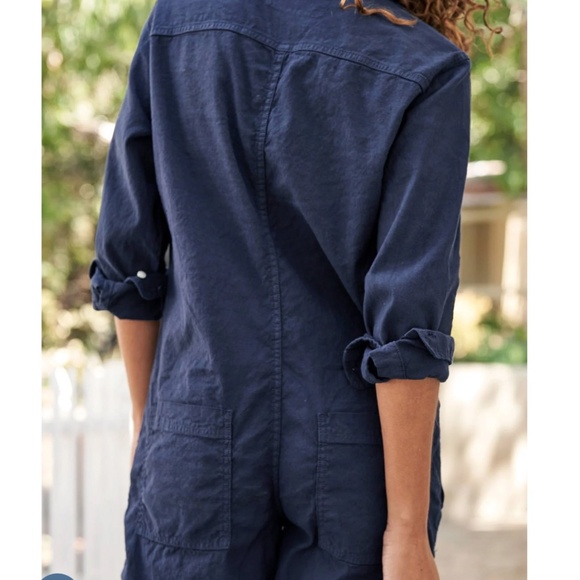 FRANK & EILEEN Northern Ireland Playsuit in Navy - M - Picture 3 of 16